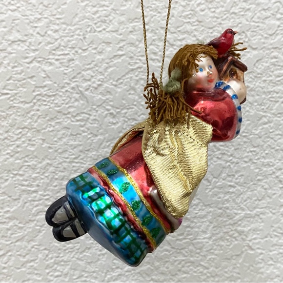Vintage Handblown Mercury Glass Angel Christmas Holiday Ornament - Picture 2 of 12